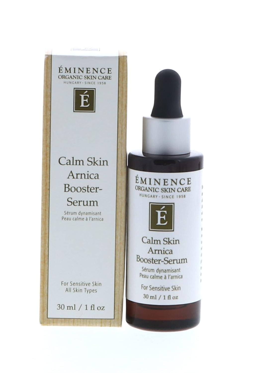 Eminence serum drop on fingertip highlighting lightweight texture and absorption