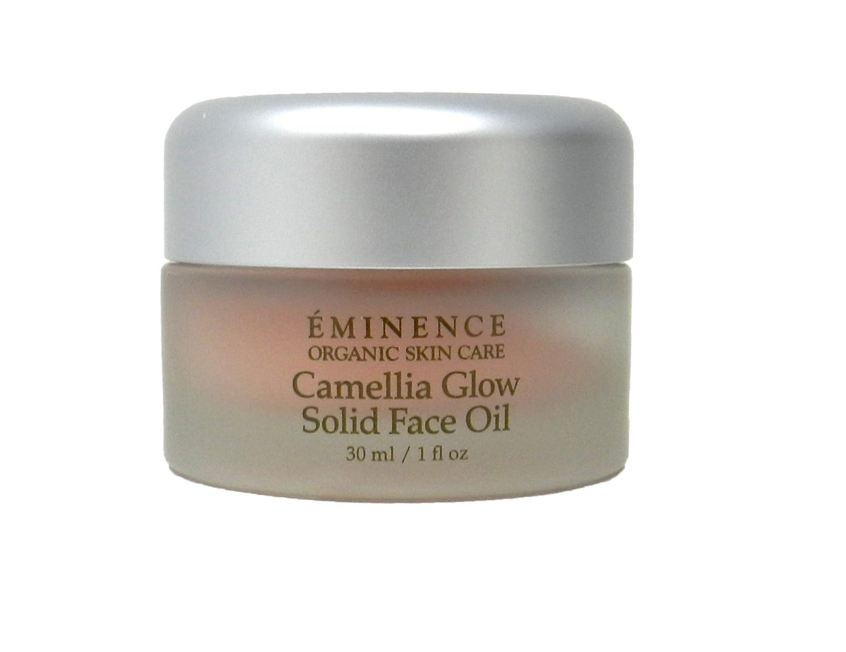 Eminence front packaging showing jar and label, highlights portability and luxury