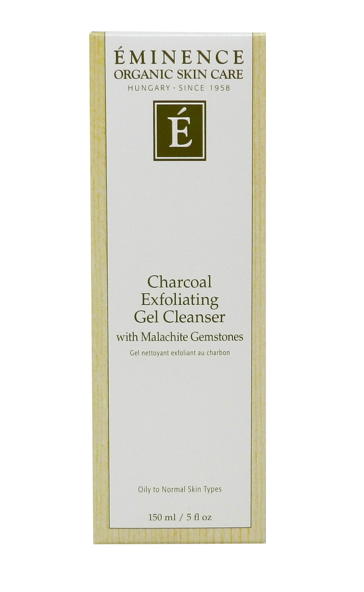 ÉMINENCE texture close-up of gel showing fine exfoliating particles and smooth gel