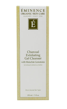 ÉMINENCE texture close-up of gel showing fine exfoliating particles and smooth gel