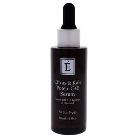 Eminence pump and label close-up showing ingredients and easy dispensing