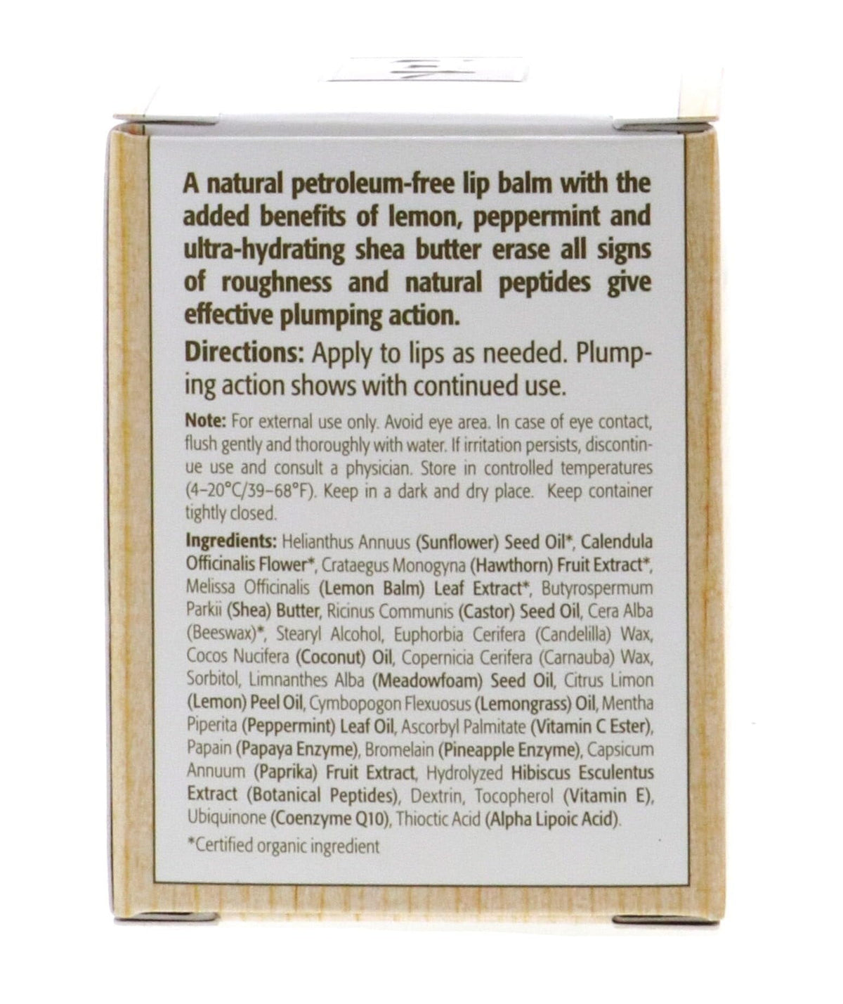 Eminence balm being applied to lips, demonstrates easy hydration