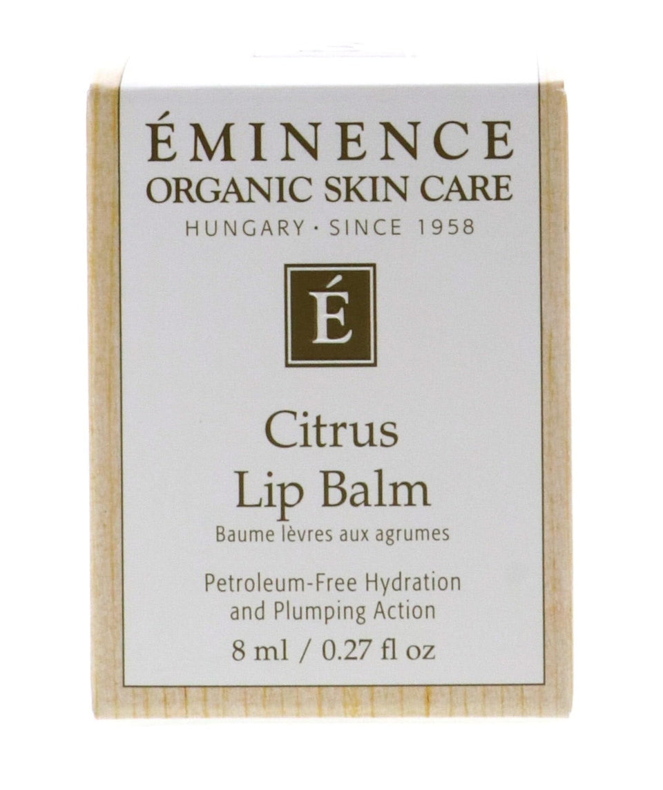 Eminence front packaging showing tube and label, highlights clean ingredients