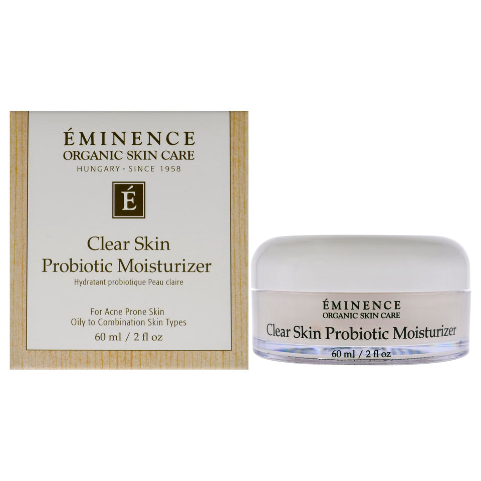 Eminence front packaging tube showing size and branding, highlights clarifying hydration