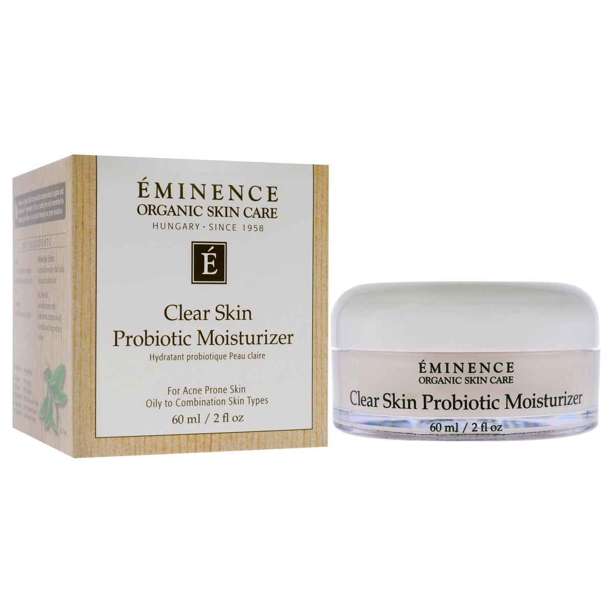 Eminence product being applied to cheek, demonstrates non-greasy absorption benefit