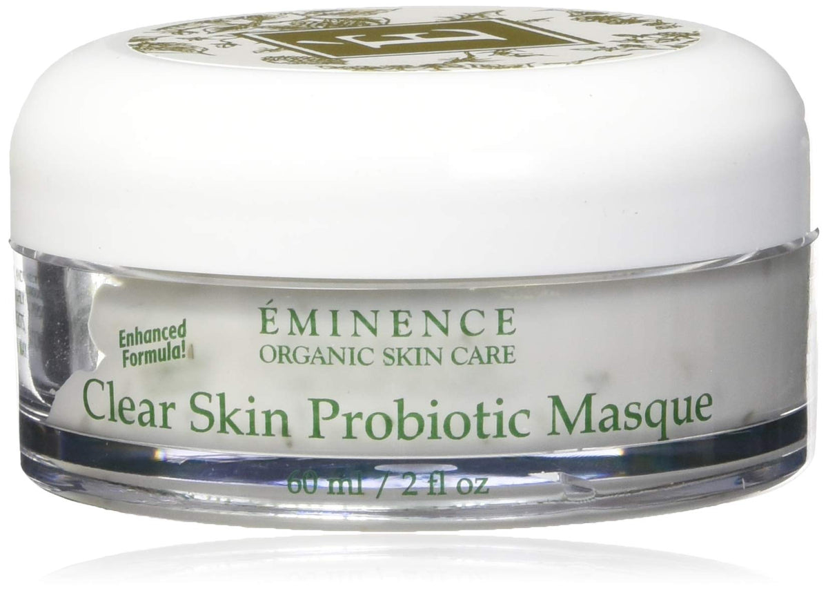 Eminence jar front view showing label and clear-skin benefits