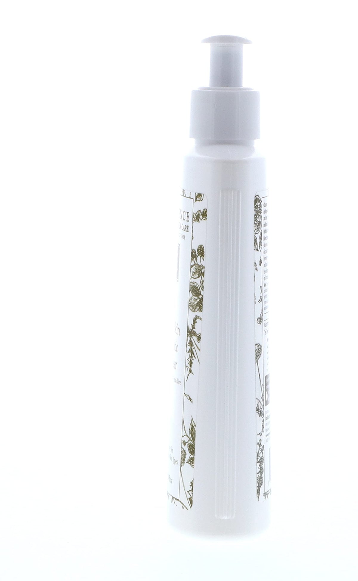 Eminence dispensing cleanser onto fingers demonstrating easy application benefits