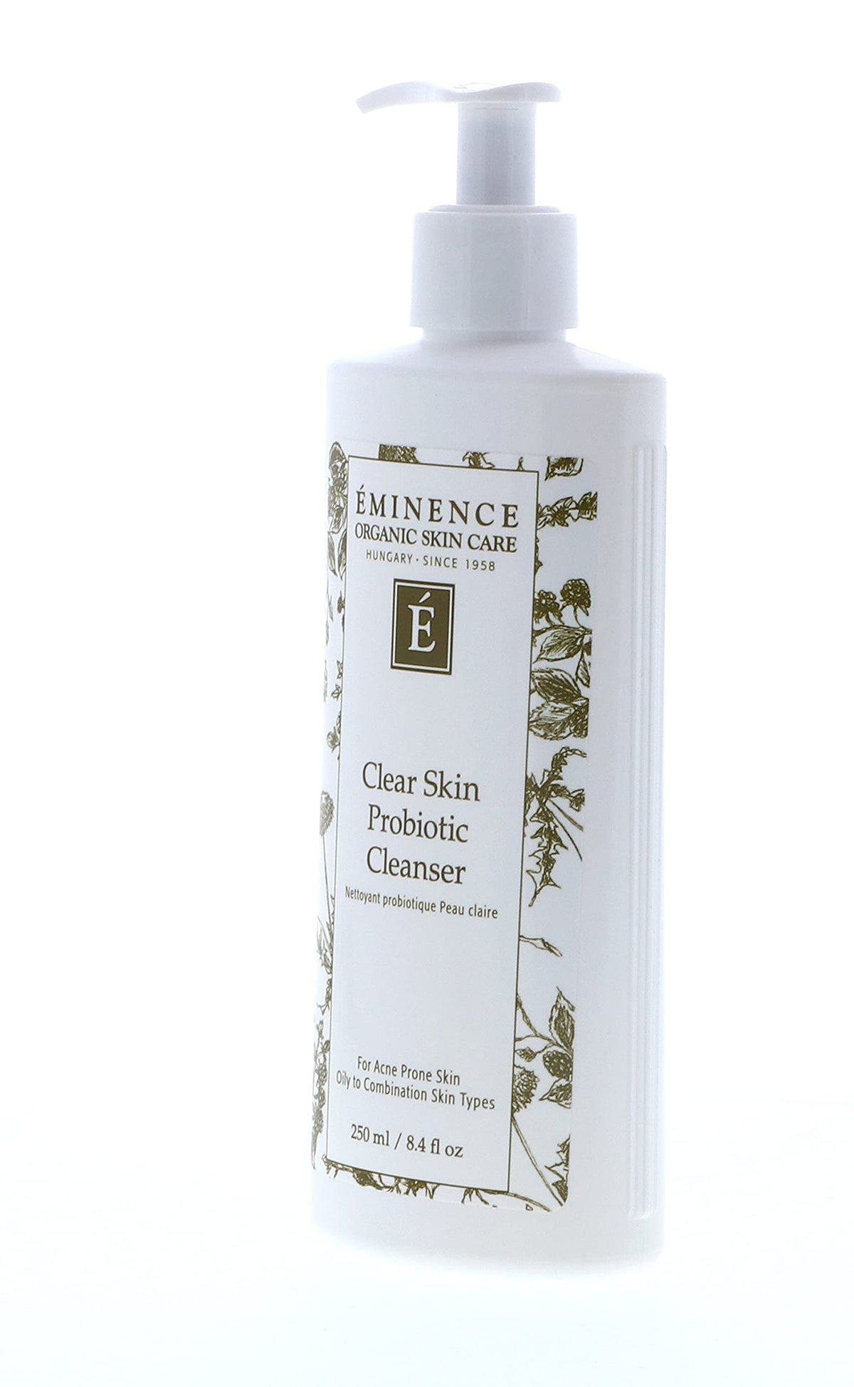 Eminence close-up of cream-gel texture showing smoothing gentle cleansing benefits