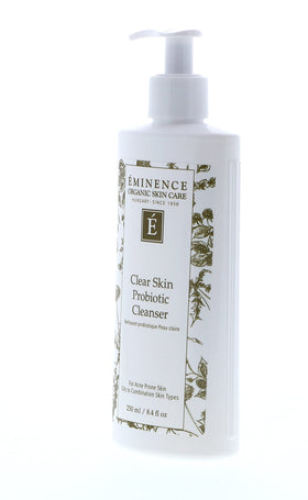 Eminence close-up of cream-gel texture showing smoothing gentle cleansing benefits