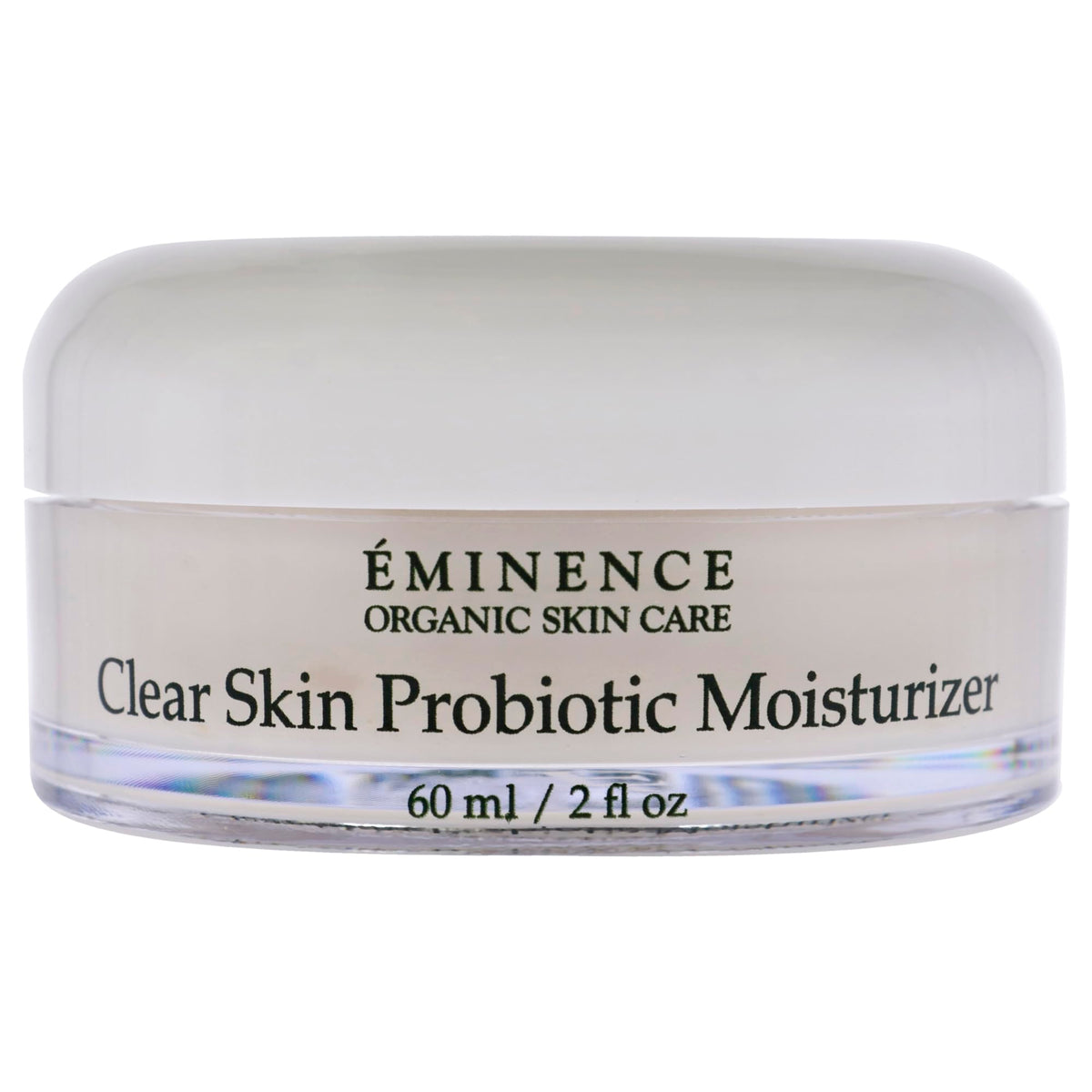 Eminence moisturizer texture swirled on hand, lightweight feel for balanced moisture