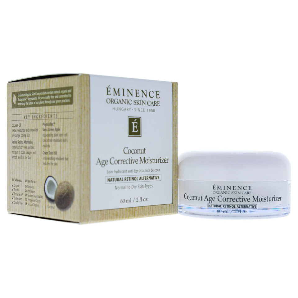Eminence front packaging of moisturizer showing lightweight cream and hydrating benefits