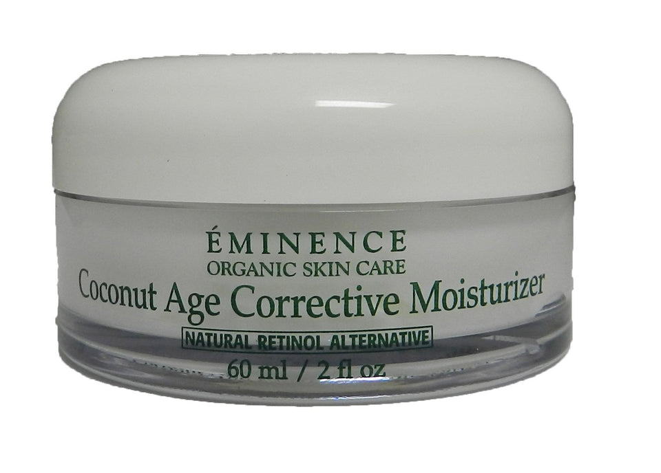 Eminence jar front view showing label and organic benefits
