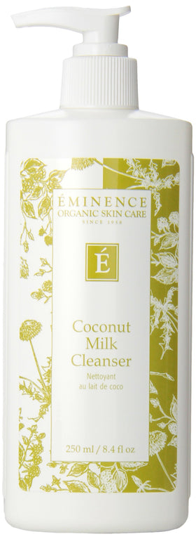 Eminence bottle front view showing label and hydrating cleanser benefit