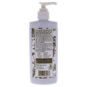Eminence cleanser dispensed in hand demonstrating gentle texture and ease