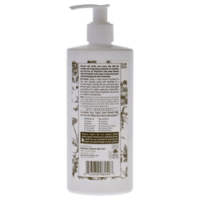 Eminence cream-gel texture swirled on finger illustrating gentle hydration benefit