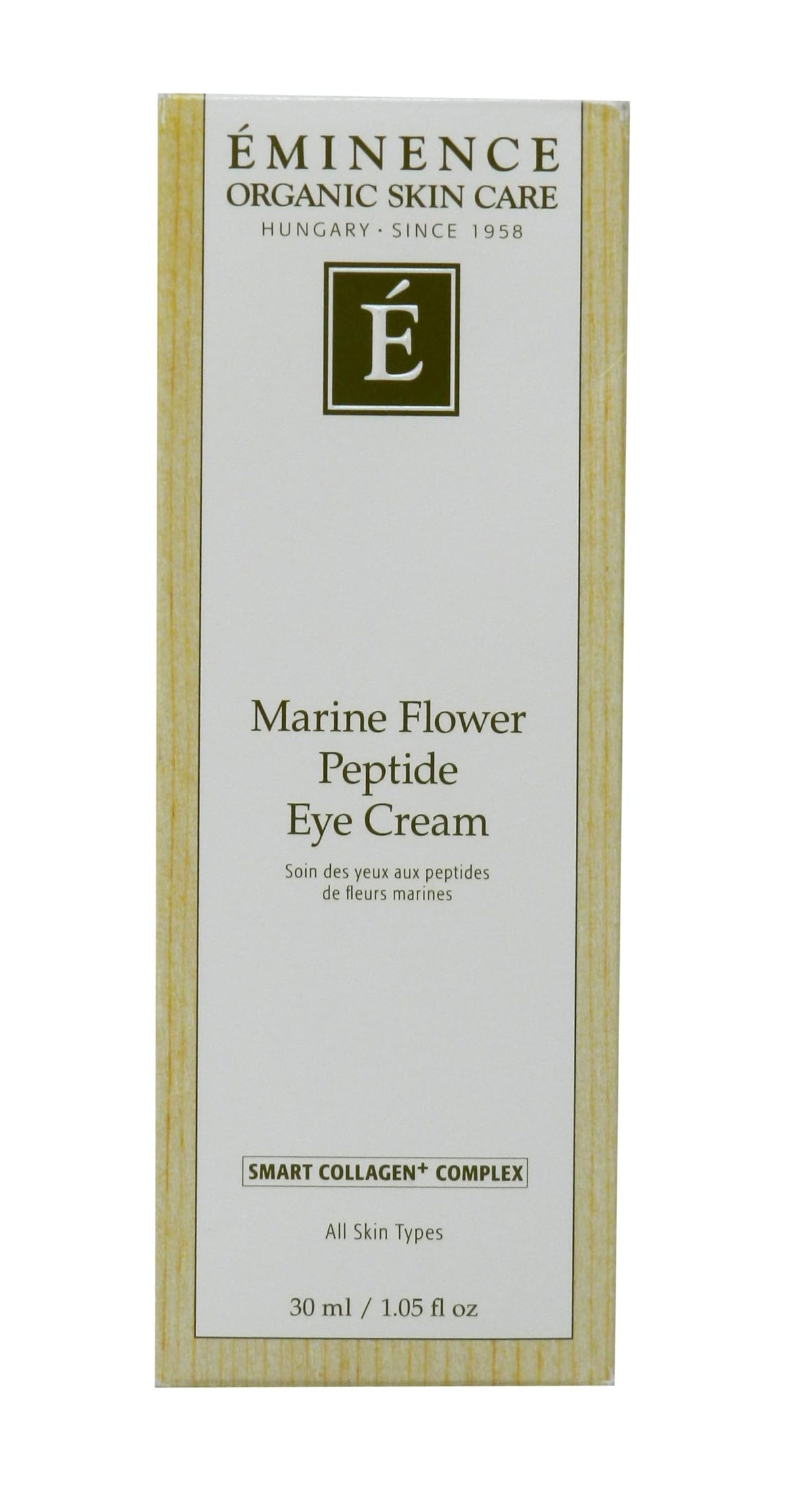 Eminence front packaging showing tube and label, highlighting product clarity and luxury
