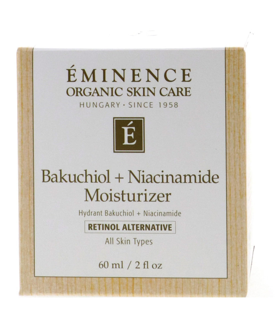 Eminence jar front view showing label and size, offers clear product identification and confidence