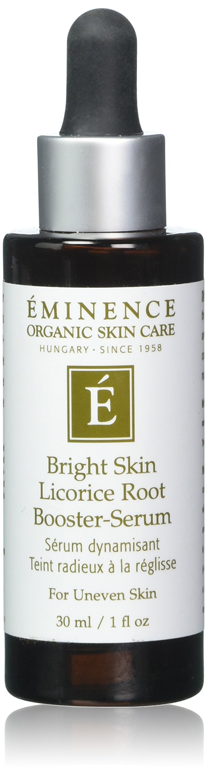Eminence front packaging showing 1 oz bottle and label for easy identification and benefit