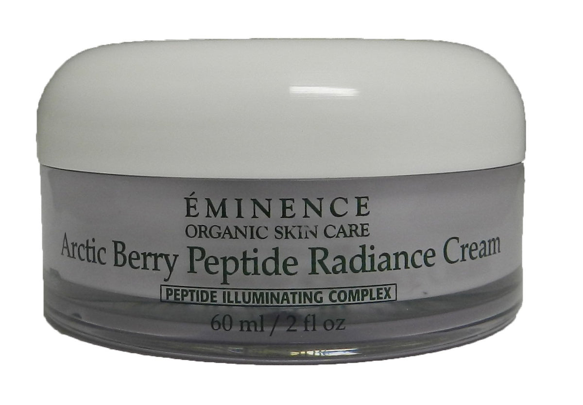 Eminence front packaging showing jar and label benefits
