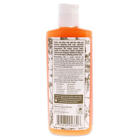 Eminence mangosteen cleanser dispensed in hand demonstrating gentle texture and ease