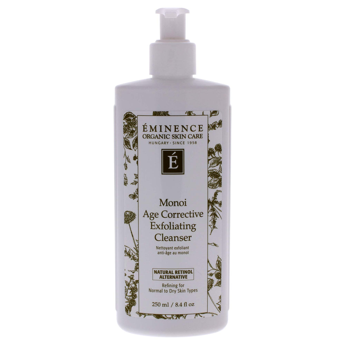 Eminence Monoi cleanser front packaging showing size and label for easy identification and benefit