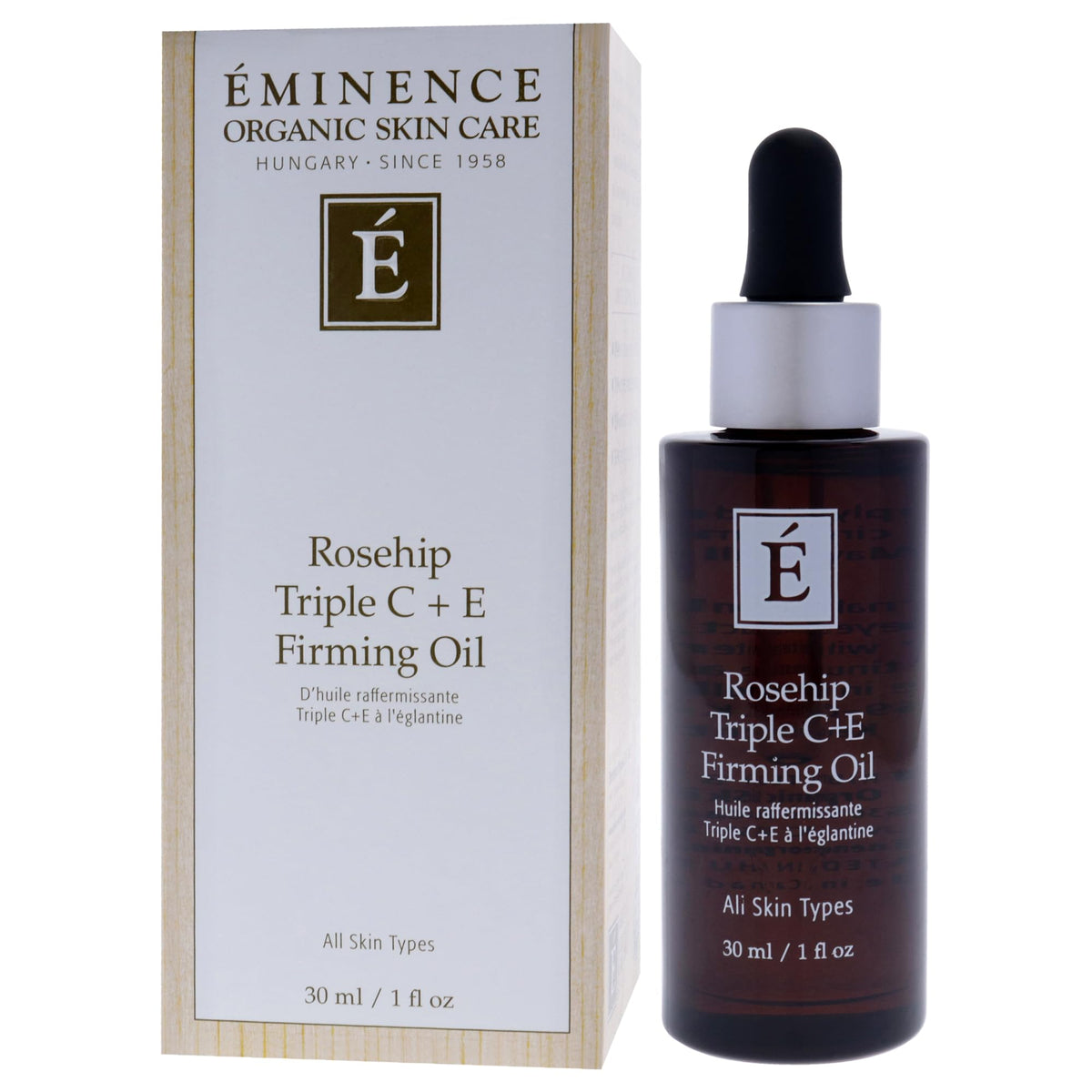 Eminence ingredients label detail showing botanical and vitamin components