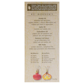 Eminence bottle beside nighttime products illustrating evening routine benefit