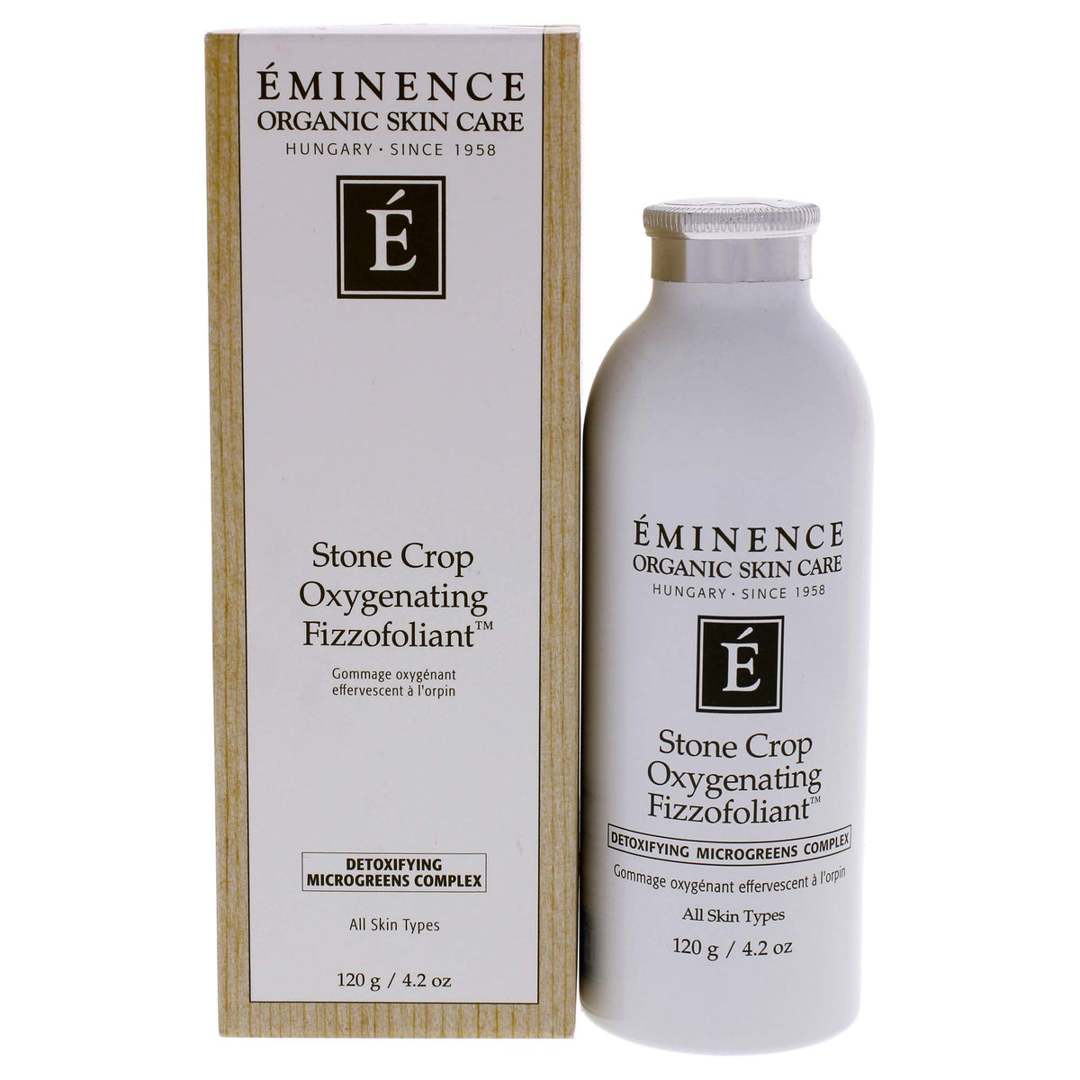 Eminence front packaging showing jar and label for clean ingredient confidence