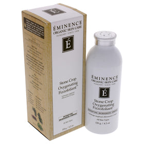 Eminence jar beside a coin for scale showing 4.2 oz size and travel readiness