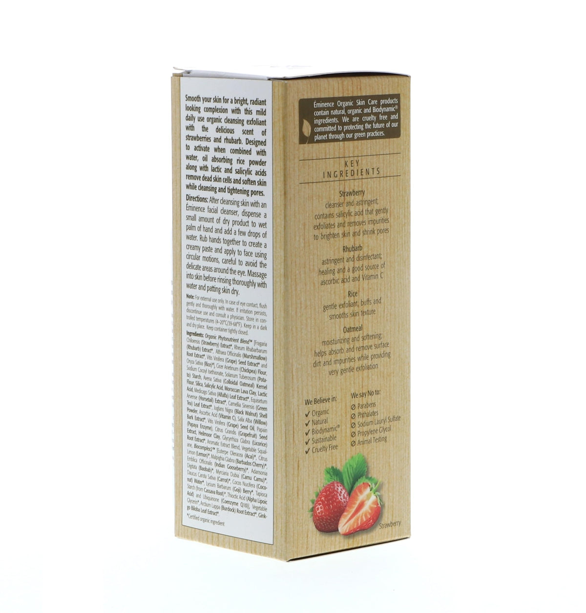 Eminence beside a ruler showing 4.2 oz scale for accurate size expectation