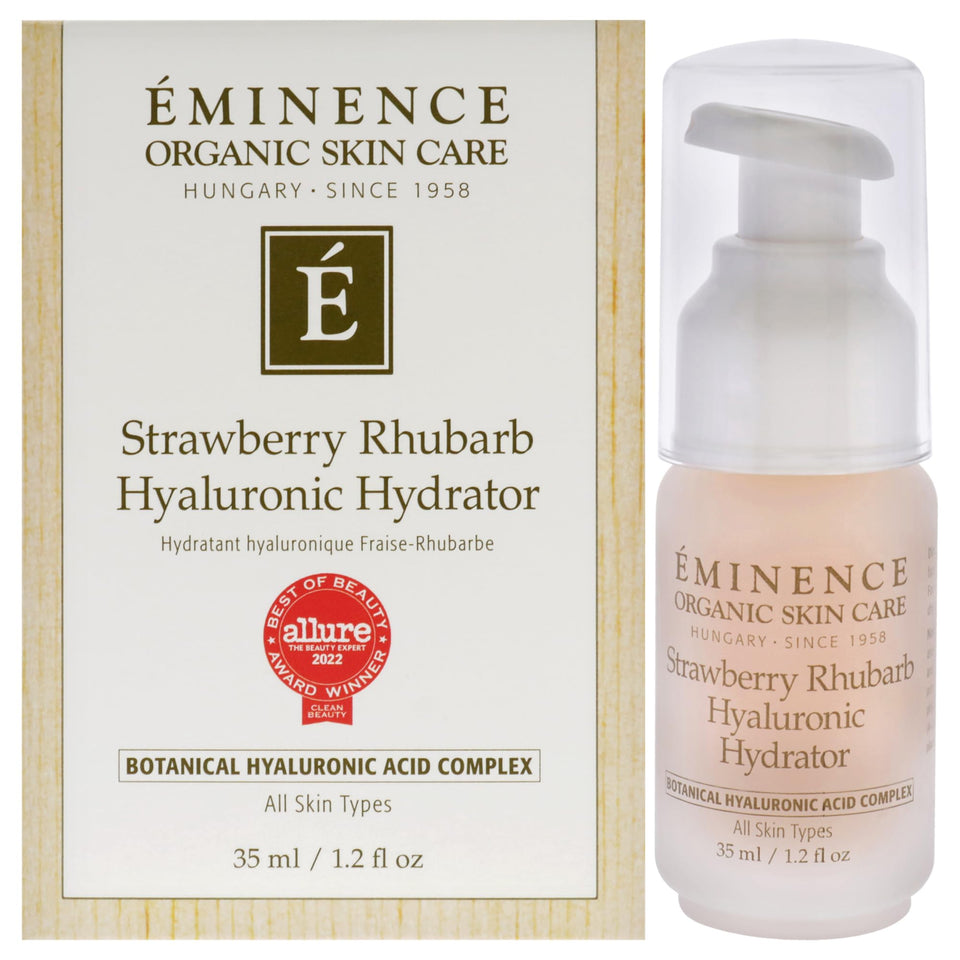 Eminence front packaging showing product and hydrating benefits
