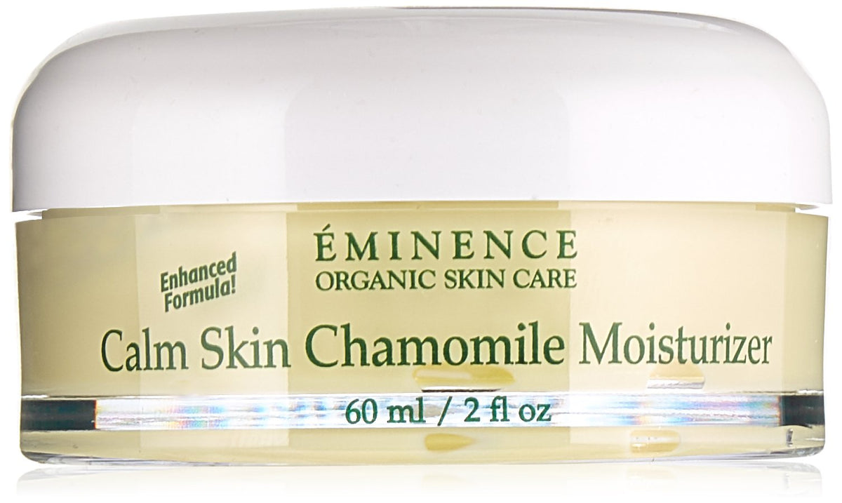 Eminence jar front view showing product label and soothing benefit