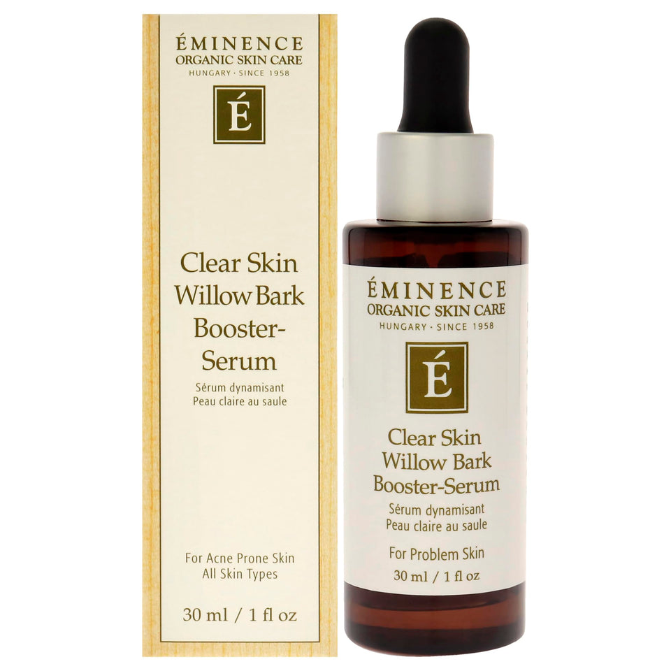 Eminence front packaging showing 1 oz bottle and label, clear targeted treatment benefit