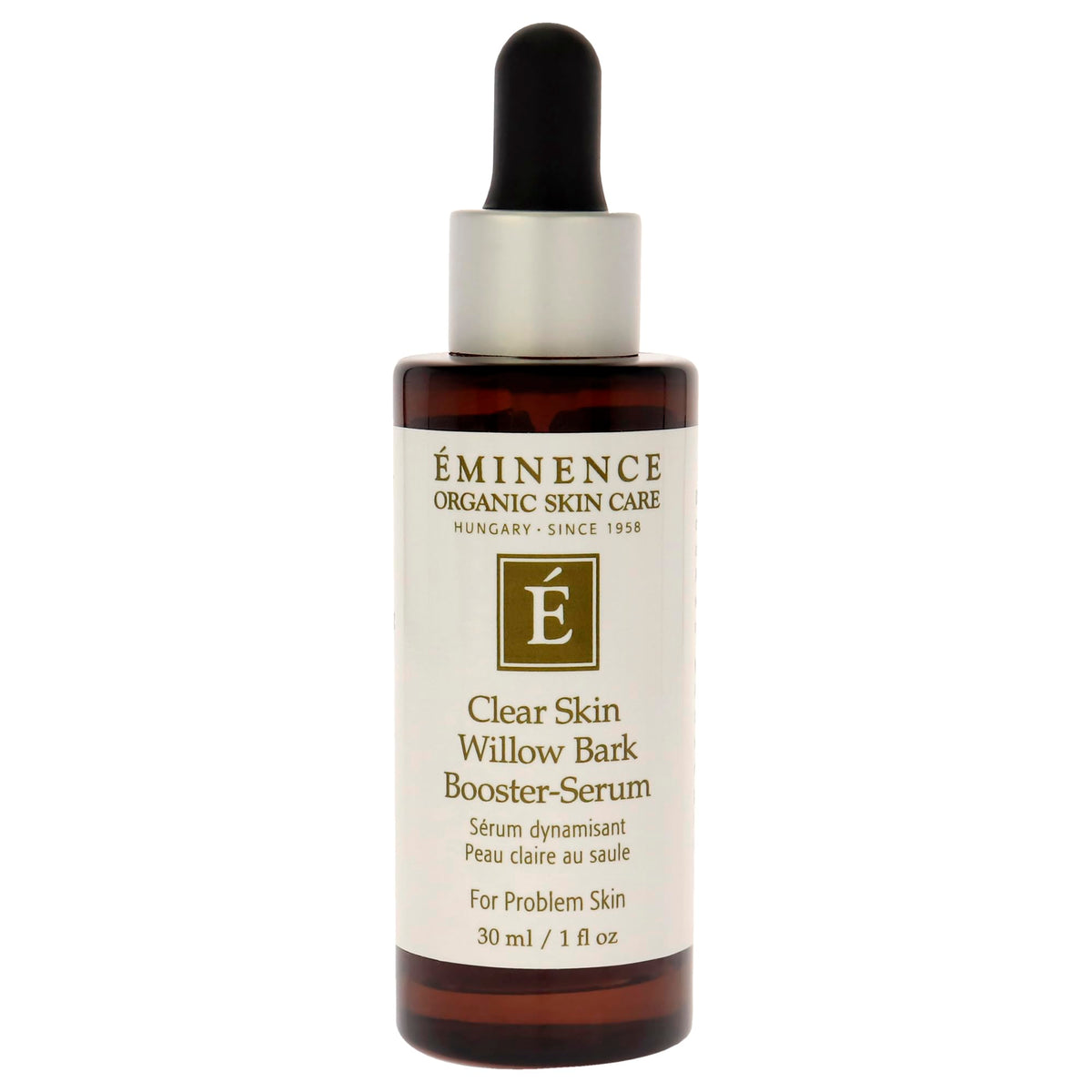 Eminence close-up serum droplet texture illustrating lightweight absorption and gentle exfoliation
