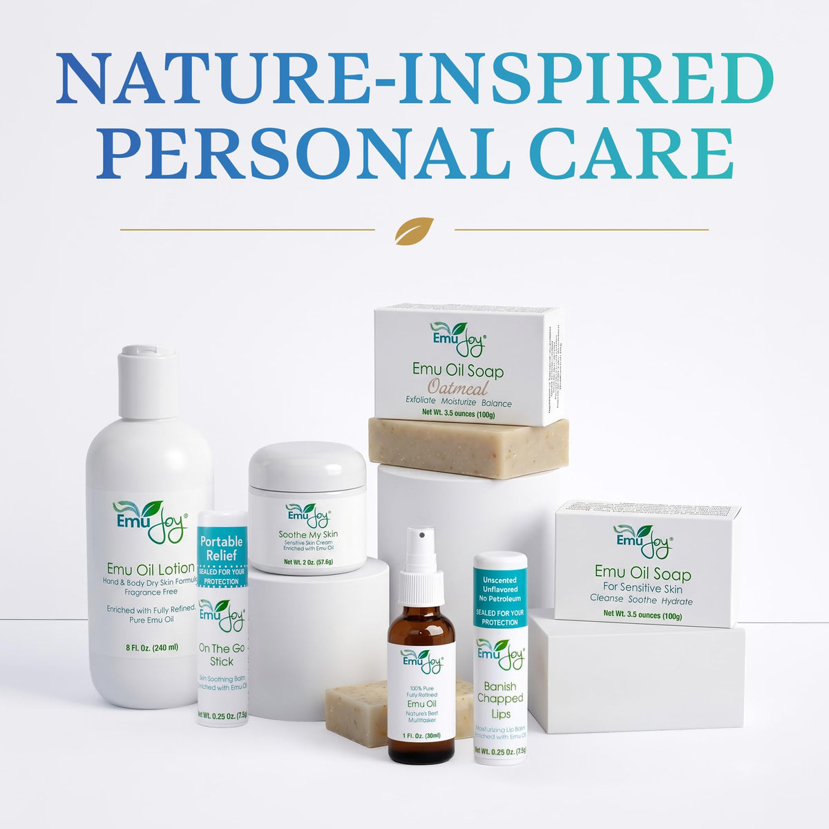 Emu Joy open cap and exposed balm ready for easy mess-free application