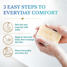 Emu Joy soap displayed in bathroom setting for everyday family use