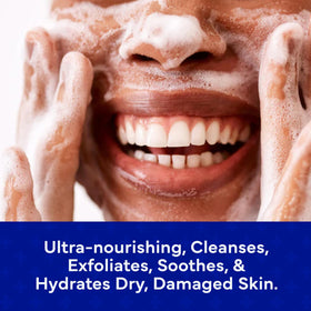 EMUAID moisture bar lather in hand demonstrating gentle cleansing and hydration