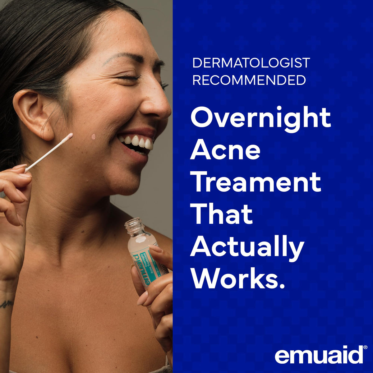 emuaid open jar texture close-up, brand shows ointment consistency and absorbency