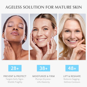 EnaSkin cream texture close-up displaying lightweight finish and quick absorption benefit
