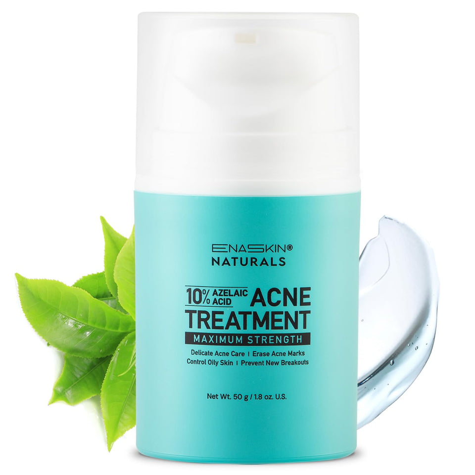 Enaskin Naturals front packaging showing acne spot cream benefits