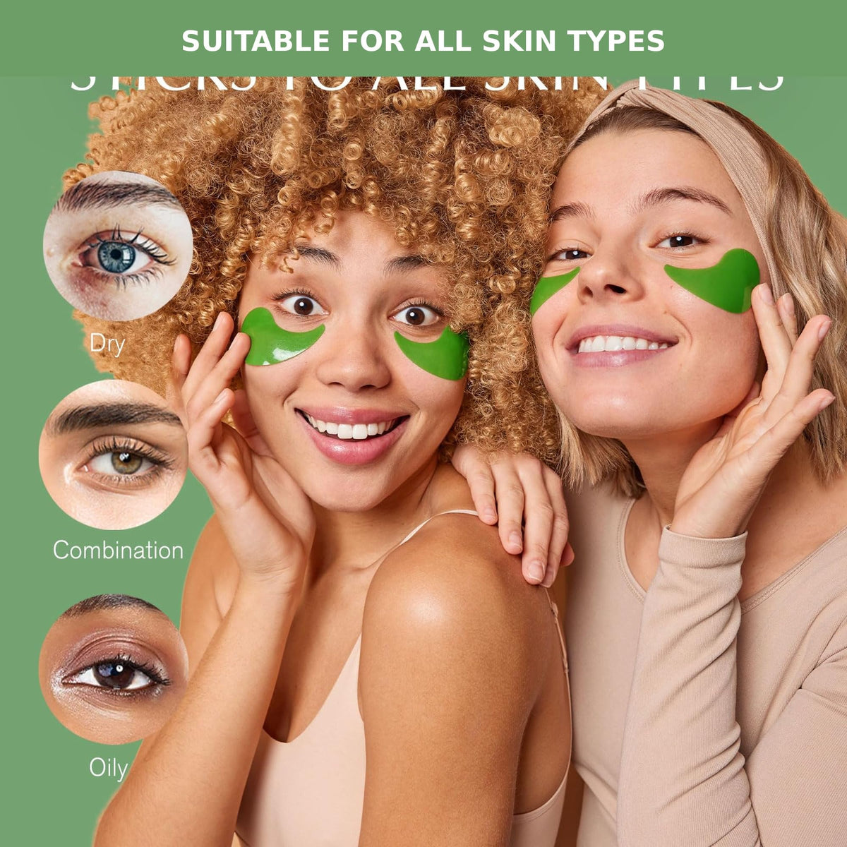 Enaskin Naturals green tea leaf with mask underscoring antioxidant ingredient