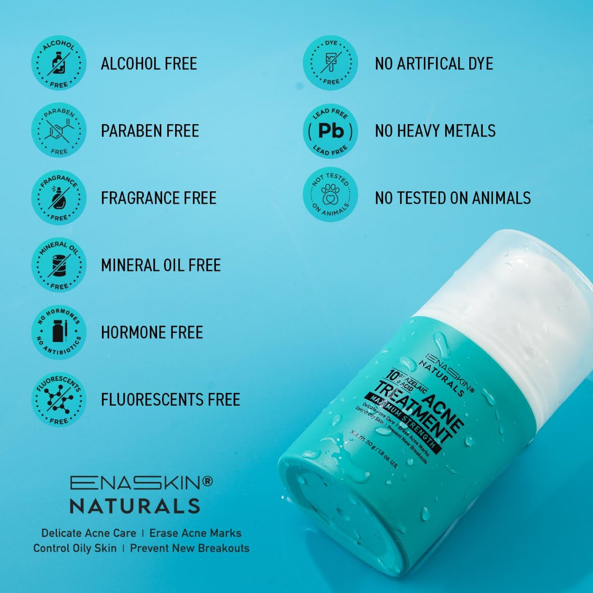 Enaskin Naturals tube in a toiletry bag ideal for travel