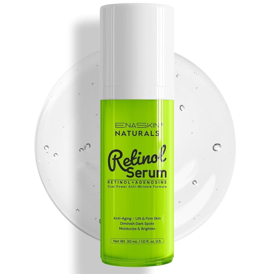 Enaskin Naturals front bottle view showing product and benefits