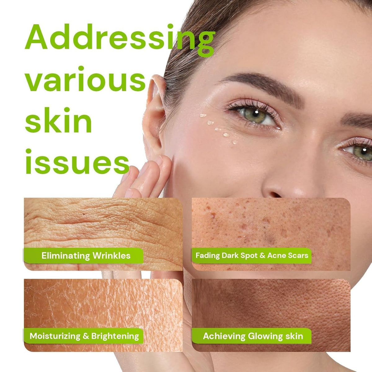 Enaskin Naturals pipette dispensing serum texture and hydration