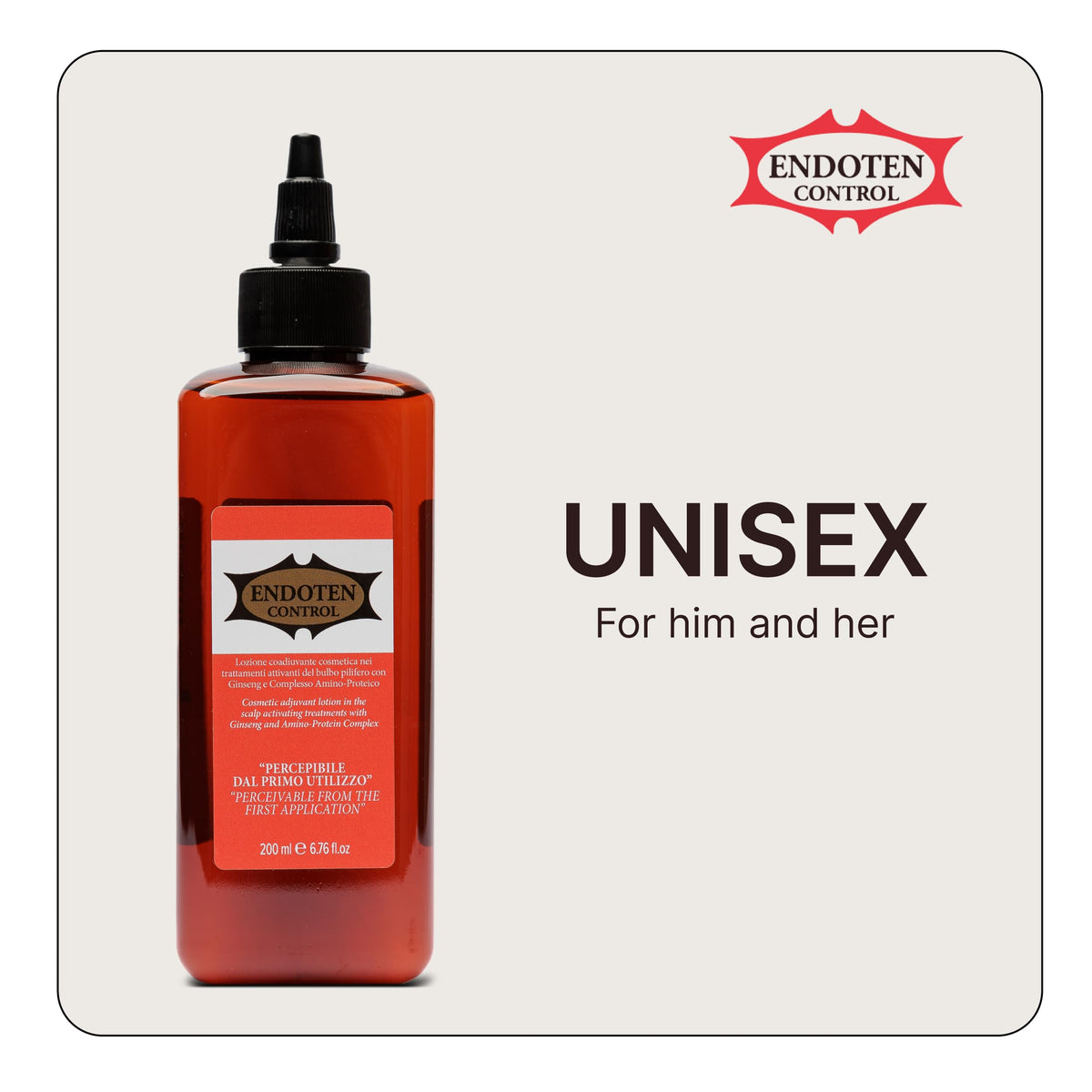 Endoten Control styled hair after use showing thicker-looking strands and improved shine