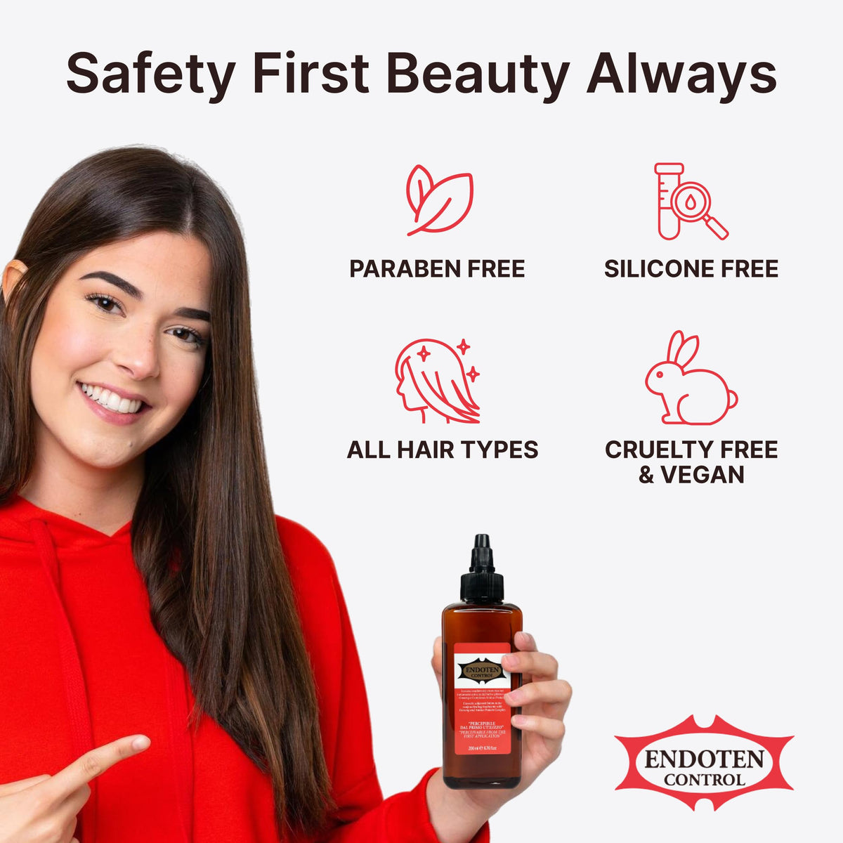 Endoten Control bottle on bathroom counter in lifestyle scene conveying everyday routine ease