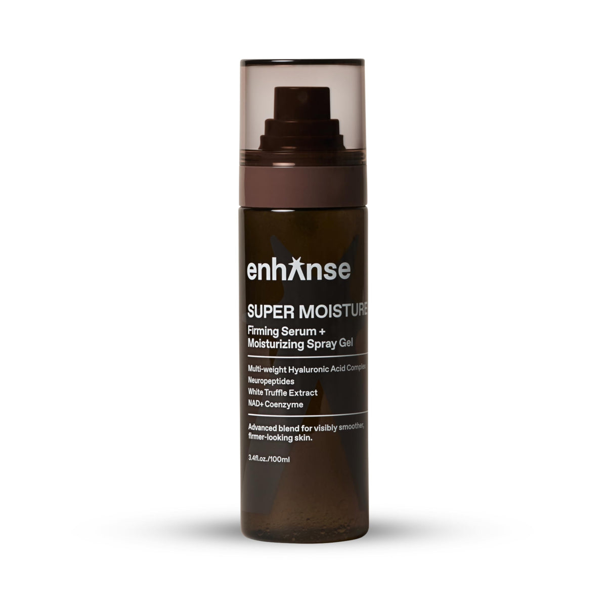 ENHANSE front packaging showing bottle and branding, highlights portable hydration
