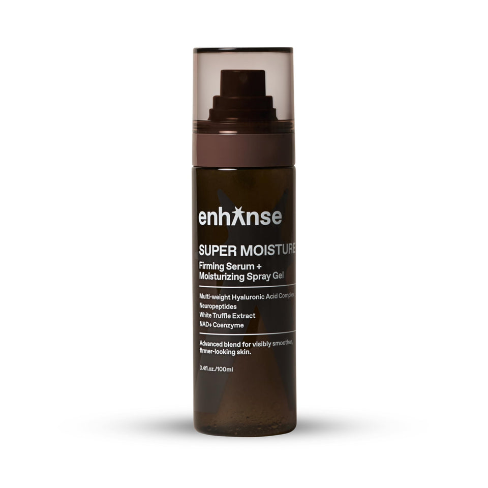 ENHANSE front packaging showing bottle and branding, highlights portable hydration