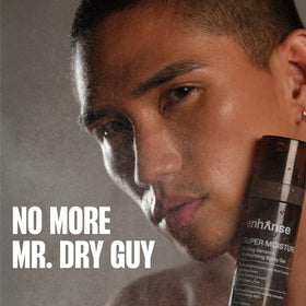 ENHANSE gel-mist texture close-up, lightweight hydration without grease