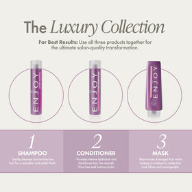 Enjoy shampoo on bathroom shelf in lifestyle scene for salon-quality routine